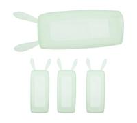 TEHAUX Protector Mando TV y Aire Acondicionado, Funda de Silicona Luminosa, Transparente e Impermeable, 4 Unidades, para mandos de casa y Oficina