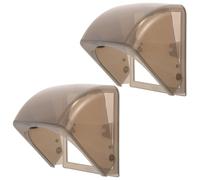 TEHAUX Protector para Enchufes de Pared 2 Unidades Diseño Duradero para Uso en Exteriores y Espacios Abiertos