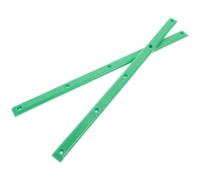 TEHAUX Protectores de Rieles Verde Diseño de Doble Cabeza Protección contra Impactos 2 Piezas Rieles de Patineta de Plástico Fácil Instalación para Patineta para Skateboard y Longboard