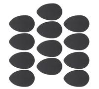 TEHAUX Protectores de Suela Antideslizantes de Silicona Autoadhesivos para Zapatos, 6 Pares Negros, Almohadillas de Agarre y Reducción de Ruido para Tacones Altos, Calzado Formal y