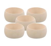 TEHAUX Pulseras de Madera Natural sin Terminar 5 Pcs para Manualidades Diy, Anillos de Madera Anchos 38mm X 69mm para Hacer Joyas, Pintura y Artesanía Creativa