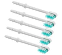 TEHAUX Puntas de Cepillo de Irrigador Bucal Reutilizables 5 Unidades Plástico Verde Cuadrado Limpieza Precisa Intercambiables para Cuidado Dental en Casa y Viajes Higiene Bucal Familiar