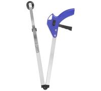 TEHAUX Recogedor de Basura Plegable de Aluminio de 83 CM Pinza para Basura Antideslizante para Limpieza Doméstica y Exterior Herramienta Larga para Recoger y Objetos Difíciles de