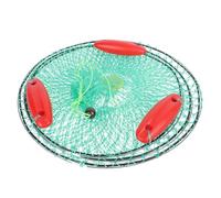 TEHAUX Red de Aterrizaje Plegable Gran Capacidad para Pesca con Bola Flotante Material de Nylon y Acero Color Aleatorio Adecuado para Pesca al Aire Libre y Captura de