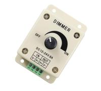 TEHAUX Regulador de Intensidad de Pared Pwm de 12v 8a para Luces LED Brillo Ajustable y Carcasa de Plástico Duradera para Uso Doméstico
