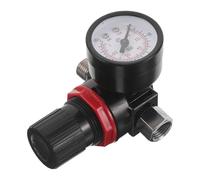 TEHAUX Regulador de Presión para Pistola Pulverizadora de Pintura, Manómetro de Aire para Compresor, Accesorio Neumático Compatible, Ajuste Preciso para Pintura en Aerosol y Inflado