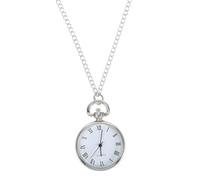 TEHAUX Reloj de Bolsillo Collar de Aleación y Esfera Romana, Acabado Brillante, Tamaño Compacto para Uso Cotidiano