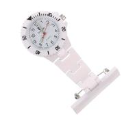 TEHAUX Reloj de Enfermera Pasador Carcasa de Silicona Esfera Grande para Lectura Clara Reloj de Bolsillo para Profesionales Salud y Estudiantes de Enfermería