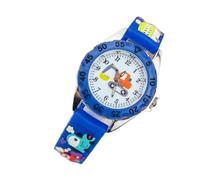 TEHAUX Reloj de Pulsera para Niños Diseño Creativo de Excavadora en Silicona Azul, Cuarzo y Vidrio, Ayuda Niños a Aprender la Hora de Forma Divertida