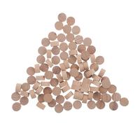 TEHAUX Rodajas de Madera de Haya Natural sin Terminar, Redondas de 1 Cm, 200 Piezas para Manualidades, Corteza de Árbol, Discos de Madera para Bricolaje y Decoración Creativa