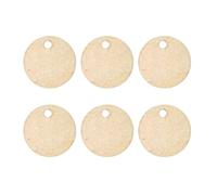 TEHAUX Rodajas de Madera Redondas Lisas Rebabas con Agujero de 2cm 50 Piezas para Manualidades y Decoración Ideales para Proyectos de Arte y Scrapbooking