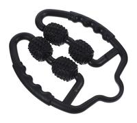 TEHAUX Rodillo de Masaje Relajante Muscular Foam Roller Clásico Negro, 1 Pieza, Material Pp y Eva, para Alivio de Piernas y Brazos Después de Ejercicio, Herramienta Manual Fitness