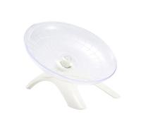 TEHAUX Rueda de Ejercicio Silenciosa Disco de Carrera Seguro para Hámster y Erizo de Plástico y Acero, Prevención de Lesiones Color Aleatorio para Mascotas Pequeñas