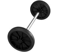 TEHAUX Ruedas de Repuesto Ligeras con Eje Hueco Fácil Instalación para Bote de Basura de Plástico Negro para Hospitales y Residencias