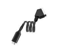 TEHAUX Scart Cable Convertidor de Video Audio Escalador para Tv Vhs Dvd Adaptador Digital Analógico USB Consumo y Señal