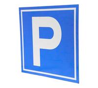 TEHAUX Señal de Estacionamiento, Símbolo P, Señal de Tráfico de Aleación de Aluminio Azul, Fácil de Ver, para Aparcamientos y Lugares que Requieren Señalización Clara