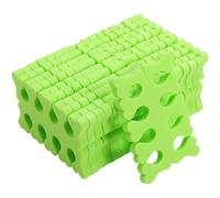 TEHAUX Separadores de Dedos de Pie Desechables en Esponja Verde, 100 Pares Forma de Corazón, Corrector y Protector para Pedicura Profesional y Uso Personal, Espaciadores para Manicura