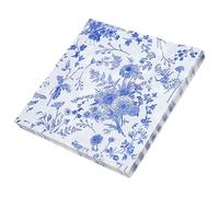 TEHAUX Servilletas de Papel Decorativas Motivos Azules 100 Unidades Servilletas Delicadas Vintage para Fiestas Cenas y Restaurante Diseño Azul y para Eventos