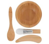 TEHAUX Set de Bol para Mascarilla de Madera Espátula y Pincel para Mezclar Ingredientes, Kit de Belleza para Mujer Adecuado para DIY y Cuidado Facial Varios estilos