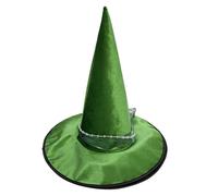 TEHAUX Sombrero de Bruja Verde para Mujer Reutilizable Mantiene la Forma, Tejido Alambre de Acero, Adecuado para Fiestas Temáticas y Celebraciones de Festival