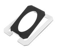 TEHAUX Soporte de Altavoz Metálico Inclinado para Escritorio Bandeja Estable Que Reduce Vibraciones, Adecuado para Oficina y Dispositivos de Audio