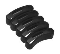 TEHAUX Soporte de Aro de Anillo Anticaída para Correa de Reloj Modelo Core, Accesorio para Pulsera Inteligente, Caucho Duradero, Color Negro, Pack 5 Piezas