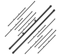 TEHAUX Soporte de Colgar para Pósteres y de Arte Barras de Publicidad Negras Ganchos y Tapas Bastidor para Carteles y Fotografías Fácil Instalación para Tiendas y