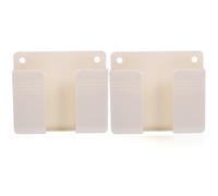 TEHAUX Soporte de Pared Adhesivo para Carga de Teléfono Organizador de Pared para Celular sin Perforaciones Paquete de 2 Unidades Plástico Resistente Montaje Superficies Lisas para