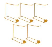 TEHAUX Soporte Metálico para Expositor de Muestras de Uñas 5 Piezas Base de Hierro Dorado para Tabla de Colores de Esmalte de Gel Adecuado para Salones de Manicura y Decoración