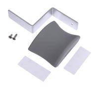 TEHAUX Soporte para Auriculares de Escritorio con Gancho Ajustable de Silicona y Metal Gris, Colgador Adhesivo y Tornillo para Pc, Compatible con Auriculares de Diferentes Tamaños, Uso