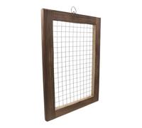 TEHAUX Tabla de Acero Inoxidable para Plantar Helechos Marco de Plantación para Helechos Rectangular Color Café Madera y Acero Inoxidable 304 Uso en Jardín y Exterior