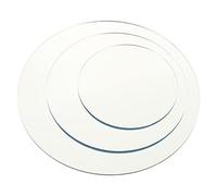 TEHAUX Tableros Reflexivos Acrílicos Redondos para Fotografía, Accesorios para Fotógrafos Profesionales y Aficionados, Set de 3 Piezas (10 14 18 Cm), Superficie Espejo Doble Cara, Fondo