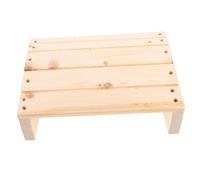 TEHAUX Taburete Bajo Reposapiés De Madera Maciza Soporte Ergonómico para Oficina y Espacios Al Aire Descanso para Piernas