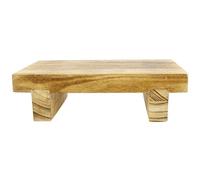 TEHAUX Taburetes De Madera Reposapiés Pequeño Rectángulo Portátil De Madera Para Mesita De Noche Taburete Para Dormitorio Cocina Sala De Estar Taburete Debajo Del Escritorio
