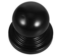 TEHAUX Tapa de Bola de Metal Negra para Postes de Cerca de 90 MM, Cubre Tubo de Hierro, Protector para Barandillas y Proyectos de Interior
