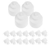 TEHAUX Tapas 20piezas Agua Deportivas Reemplazables para Botellas de Sellado Hermético , Material PE Reutilizable para Botellas y Blanco Termos Deportivos