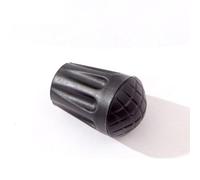 TEHAUX Tapas Antideslizantes 12 Ligeras y Fáciles de Llevar de Plástico Negro para Bastones de Senderismo para Uso en Carretera y Caminos de Cemento
