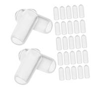 TEHAUX Tapones de Goma Transparentes para Extremos de Diademas Kit de 200 Piezas Diámetro Interior de 55 MM Repuestos Duraderos y Cómodos para Personalizar y Reparar Diademas
