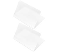 TEHAUX Tarjetero Portátil y Reutilizable de Plástico para Tarjetas de Crédito, Insertos Organizadores para Billetera, Multiusos, Compacto y Ligero, Uso Diario en Bolso o Cartera, Set 2