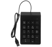 TEHAUX Teclado Numérico Mecánico USB para Portátil Negro, Compacto y Portátil 19 Teclas, Adecuado para Finanzas Obsequio Práctico