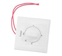 TEHAUX Temporizador de 15 Minutos para Control de Luz Interior y Calefacción, Diseño de Superficie, Función de Apagado Automático y Ahorro de Energía para Dormitorios