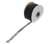 TEHAUX Tira Fusible y Versátil Negra de Tela No Tejida de Entretela Termoadhesiva Forro Elástico para Coser Ropa para Decoración y Costura en Casa
