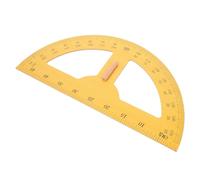 TEHAUX Transportador Semicircular Grande de Madera 180 Grados Escala Precisa para Medición y Dibujo Escolar Herramienta Didáctica Matemática para Profesores