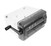 TEHAUX Trituradora de Papel Manual Portátil Negra, Pequeña para Oficina y Hogar, Estructura Resistente de Abs y Acero Inoxidable, Adecuado para Destruir Documentos y Papeles en