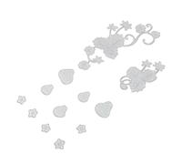 TEHAUX Troquel de Corte de Acero al Carbono para Scrapbooking Diseño de Fresa, Reutilizable Desarrollo de Habilidades Manuales Adultos