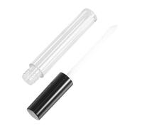 TEHAUX Tubo Labial Vacío 2.5ml Redondo Transparente 20 Unidades (10 Tapas Rosa 10 Tapas Negras) para Brillo de Labios y Tinte, Envases Cosméticos Recargables para Viajes y Maquillaje