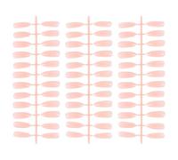 TEHAUX Uñas Postizas Largas de Abs Rosa para Niñas y Mujeres, 72 Piezas Resistentes que No se Rompen ni Deforman, Ideales para Fiestas y Eventos Obsequios