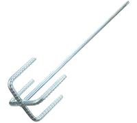 TEHAUX Varilla Agitadora para Taladro Eléctrico como Mezcladora de Mortero, Accesorio Mezclador de Pintura de Acero 45 para Mezclar Cemento y Masilla Alta Eficiencia