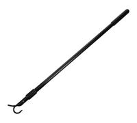 TEHAUX Varilla Barra para Ventanas de Persianas Aleación para Aluminio Negra Telescópica Ajustable y Fácil de Usar Modernos para Cortinas y Estores