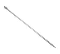 TEHAUX Varilla Galvanizada de 48Cm para Puesta a Tierra, Estaca de Hierro para Sistemas Eléctricos, Antenas y Cercados, Adecuada para Instalaciones Domésticas y Exteriores